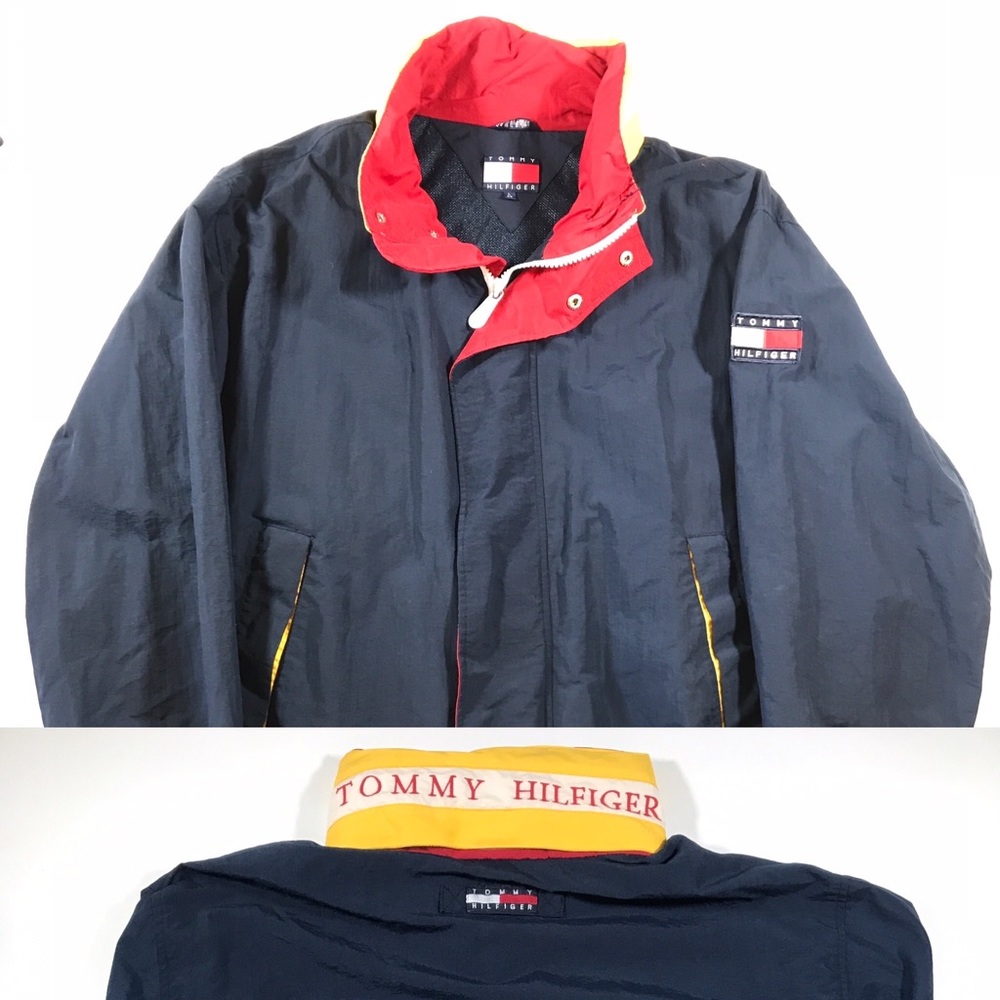 Tommy Hilfiger flag patch light jacket